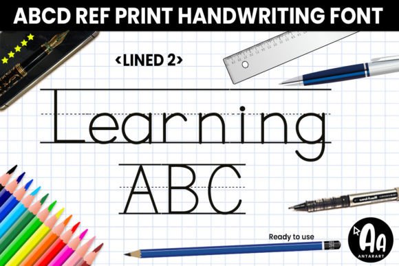 Abcd Ref Lined2: The Practical Display Font for Learning