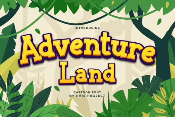 Adventure Land: A Fun Display Font for Creative Projects