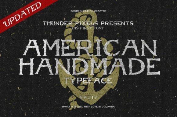 American Handmade: A Vintage Display Typeface