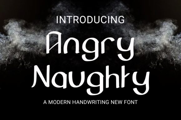 Angry Naughty: A Bold Display Font for Creative Projects