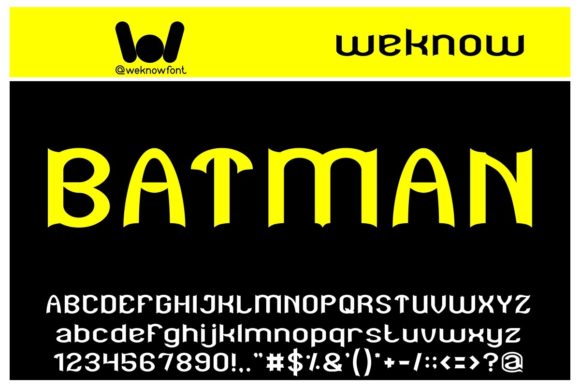 Batman: A Bold Display Font for Creative Projects