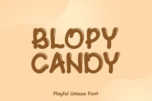 Blopy Candy: A Playful Font for Creative Designs