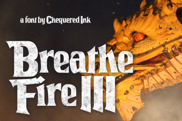 Breathe Fire III: A Whimsical Font for Modern Magic