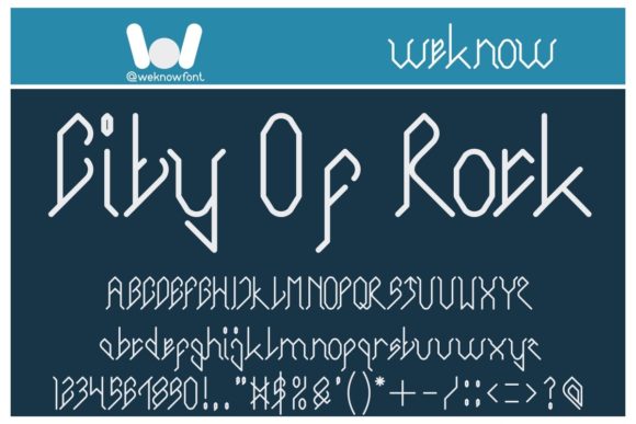 City of Rock: A Bold Typeface for Impactful Design