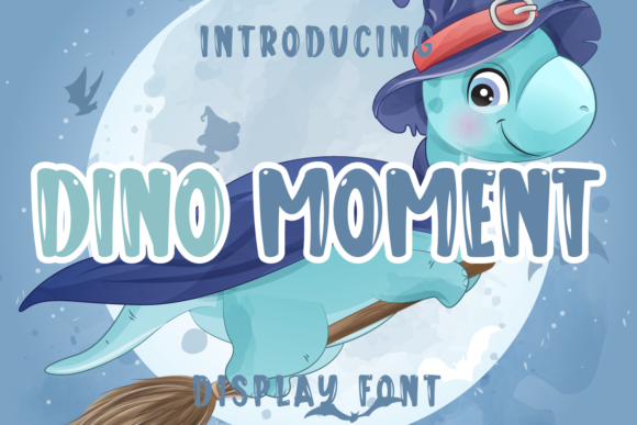 Dino Moment: A Bubbly, Elegant Font for Creative Projects