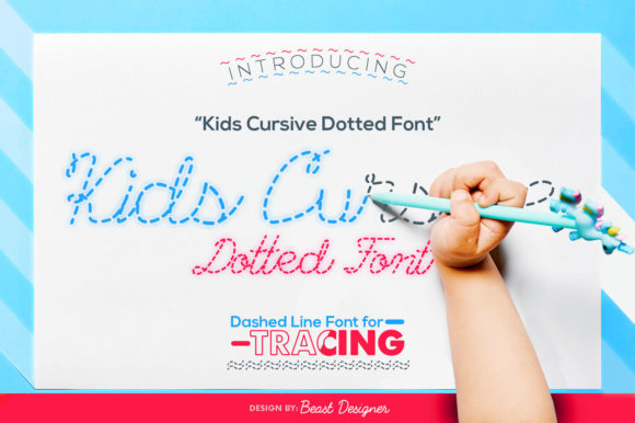 Discover the Charm of Kids Cursive Dotted for Playful Designs