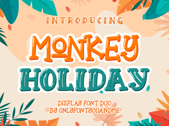 Discover the Fun and Versatile Monkey Holiday Duo Font