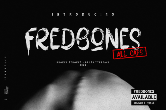 Fredbones: A Bold Brush Font for Creative Impact