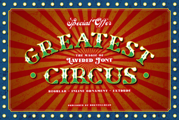Greatest Circus: Retro Display Font for Creative Designs