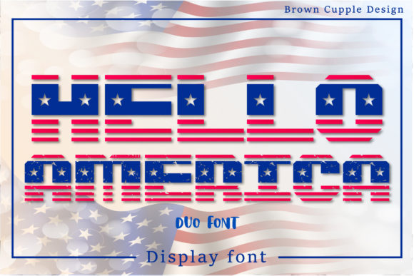 Hello America: A Bold, Cool Display Font for Modern Design