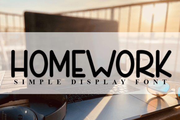 Homework Font: Modern Handwritten Style for Creative Projects