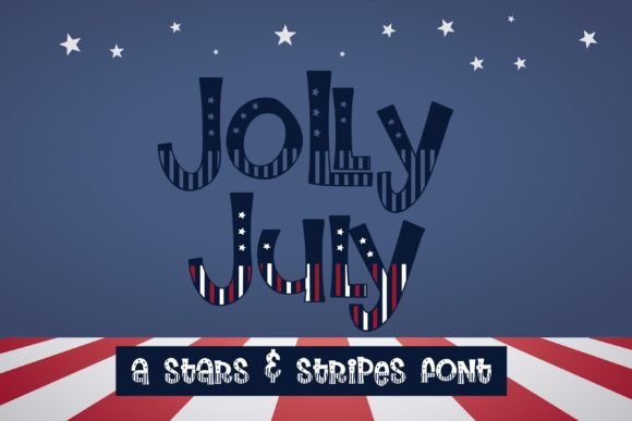 Jolly July: A Fun and Patriotic Display Font