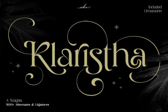 Klaristha: The Elegant Display Font for Luxury Design