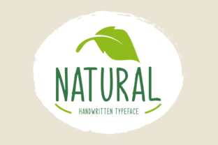 Natural: A Casual and Fun Display Font for Modern Design