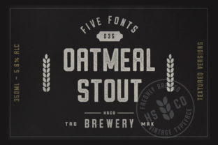Oatmeal Stout: A Display Font with Crafty Character