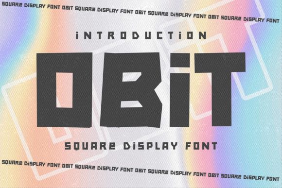 Obit: A Cool and Robotic Display Font