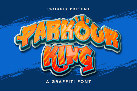 Parkour King: Bold Graffiti Font for Dynamic Designs