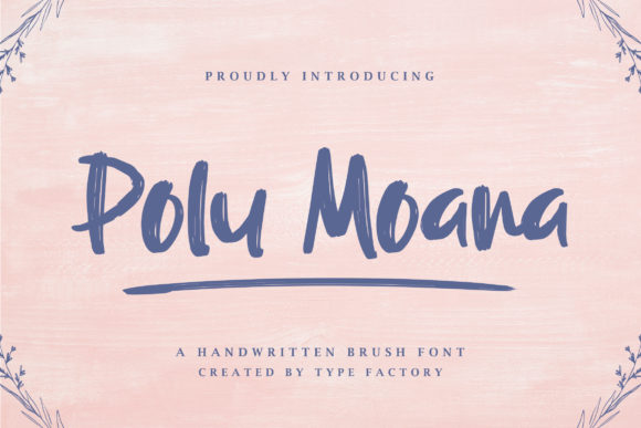 Polu Moana: A Playful Brush Font for Sunny Designs