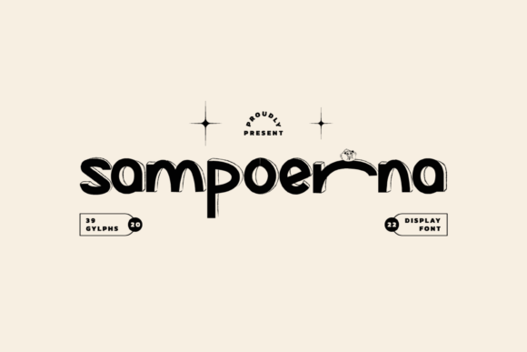 Sampoerna: A Playful Display Font for Creative Projects