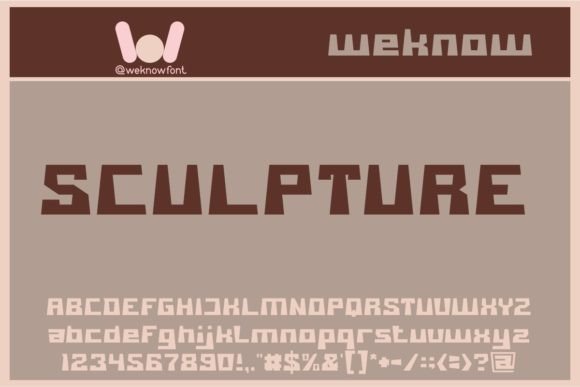 Sculpture: A Bold Display Typeface for Modern Design