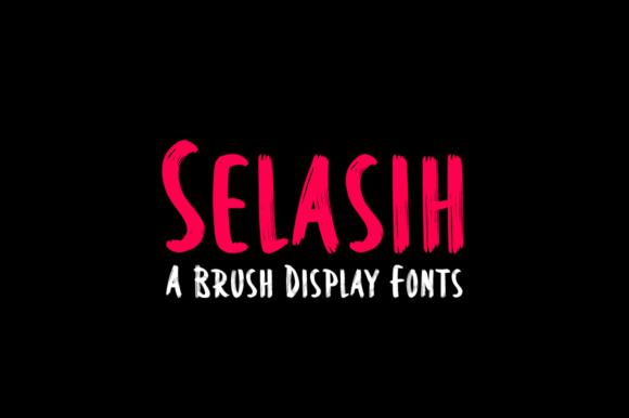 Selasih: A Brush Style Display Font for Modern Design