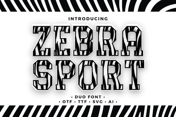 Zebra Sport: A Bold Display Font for Creative Projects