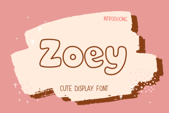 Zoey: A Display Font with Bold Transparent Lines